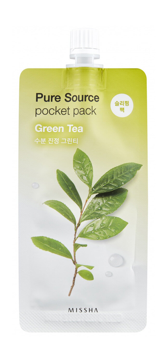 

Маска для лица Missha Pure Source Pocket Pack Зеленый чай 10 мл