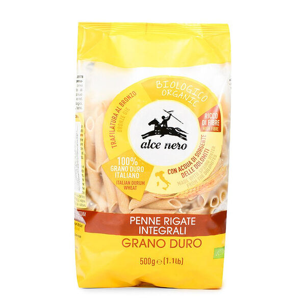 Макаронные изделия «Пенне из цельнозерновой пшеницы» БИО, Alce Nero