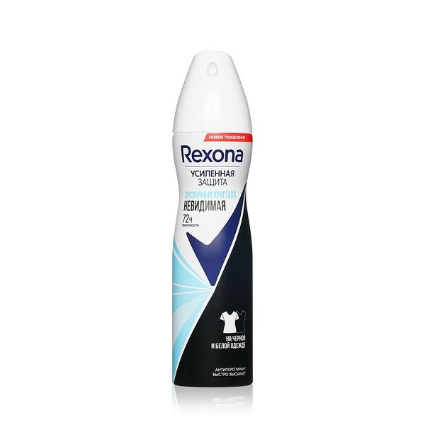 Rexona Невидимый Прозрачный Кристалл Антиперспирант спрей женский 150 мл