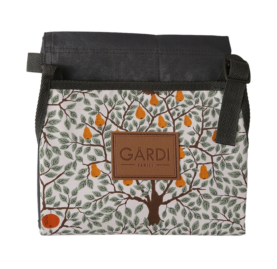 

Фартук садовый Frukta с водоотталкивающей пропиткой с фруктовым принтом, Gardi Family, 60*67 см, Россия