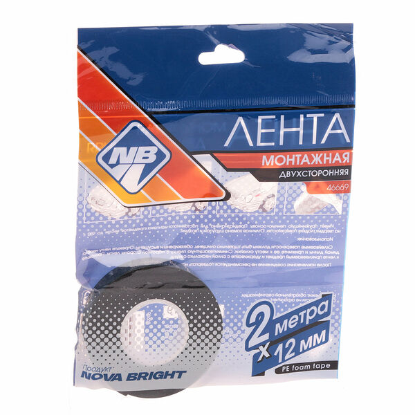 Лента монтажная двухсторонняя ТМ Nova Bright (Нова Брайт)