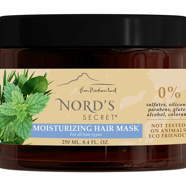 Маска для интенсивного увлажнения волос NORDS SECRET мелисса и масло чайного дерева