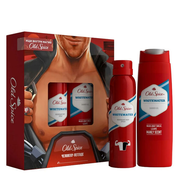 Подарочный набор Old Spice White Water Гель для душа + Дезодорант в ассортименте