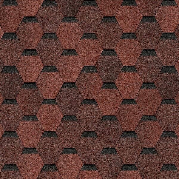 Черепица битумная DOCKE КРАСНЫЙ