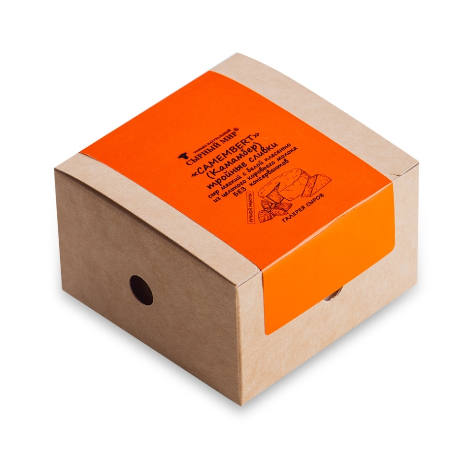 

Сыр камамбер Сырный мир Тройные сливки, БЗМЖ 80 г