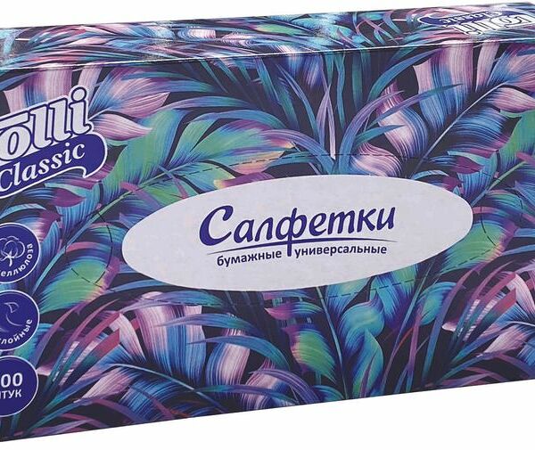 Салфетки бумажные Tolli Classic универсальные, 100шт