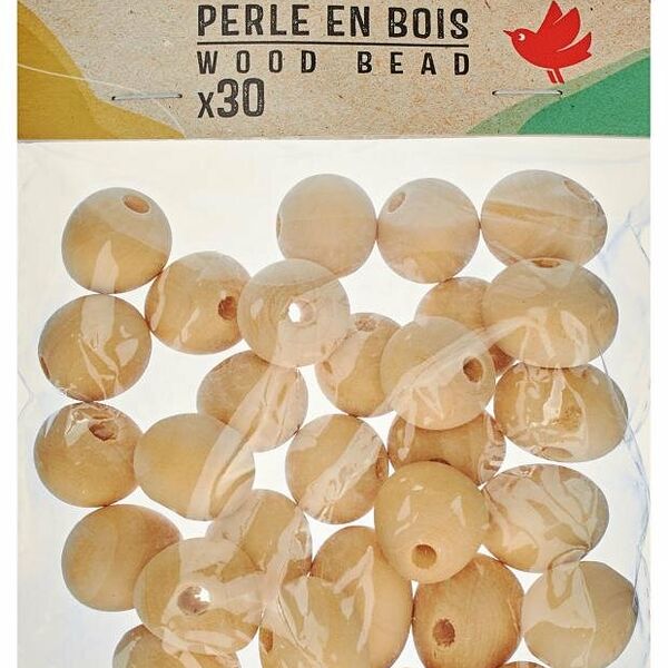 Набор бусин Ашан Красная птица 20 мм, 30 шт