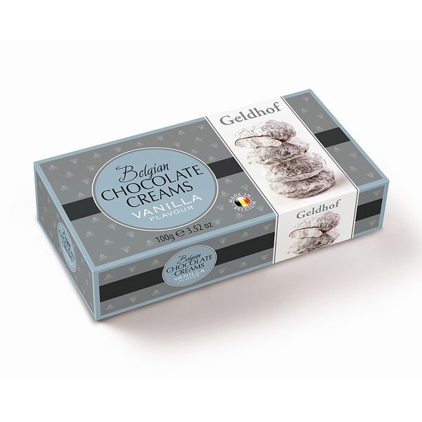 Шоколадные конфеты Geldhof кремовые снежки с ванильной начинкой