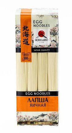 Hokkaido club Лапша яичная, 300 г