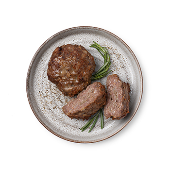 

Бургер-гриль из баранины с розмарином и сыром жареный