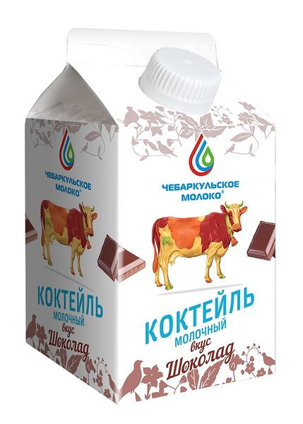  Молочный коктейль Чебаркульское Молоко шоколадный 3.2% 500 г