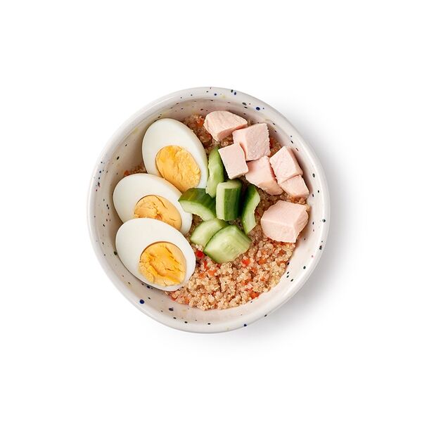 Завтрак с индейкой су-вид, яйцом и киноа Азбука life Pro 185 г