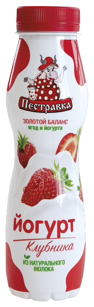 Йогурт питьевой Пестравка Клубника 2%