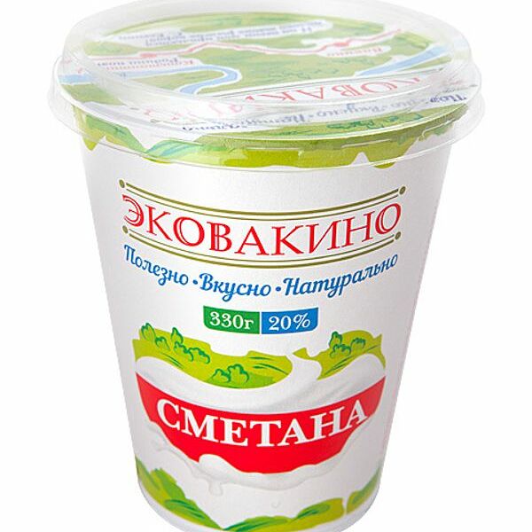 Сметана Эковакино 20%