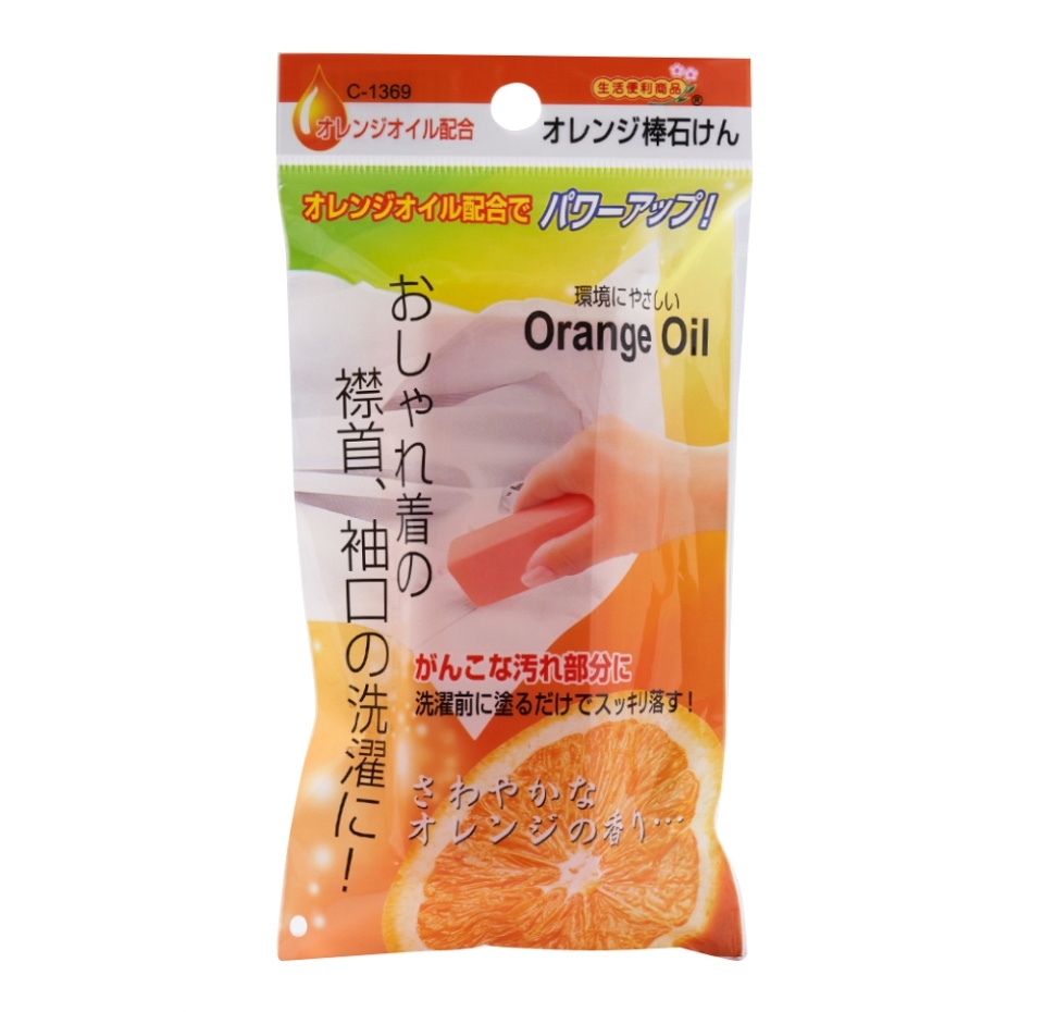 

Мыло антибактериальное с апельсиновым маслом для застирывания трудновыводимых пятен, Sanada Seiko, 100 г, Япония