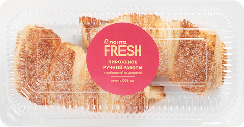 Набор пирожных Трубочка слоеная с крем-брюле, 140г