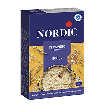 Хлопья овсяные Nordic Геркулес финский 500г, Россия