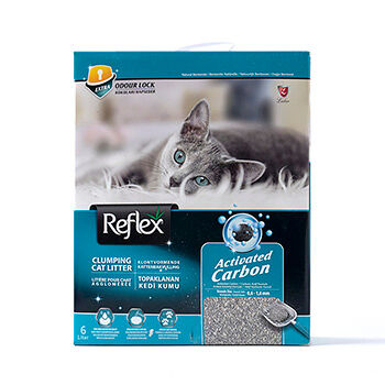 Наполнитель Reflex комкующийся бентонитовый для кошачьего туалета с повышенной впитываемостью 6л, Турция