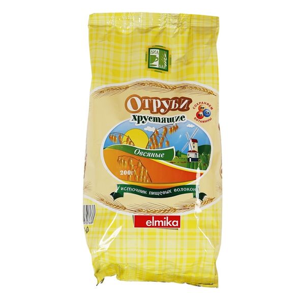 Отруби овсяные Диадар хрустящие, 200 г