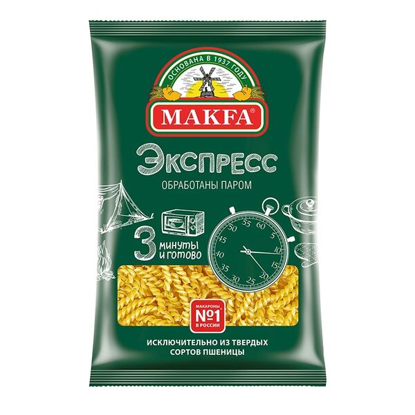 Макаронные изделия Makfa Экспресс Спиральки 400 г