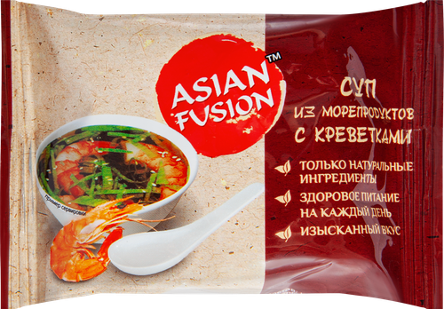 

Суп Asian Fusion из морепродуктов с креветками 12 г
