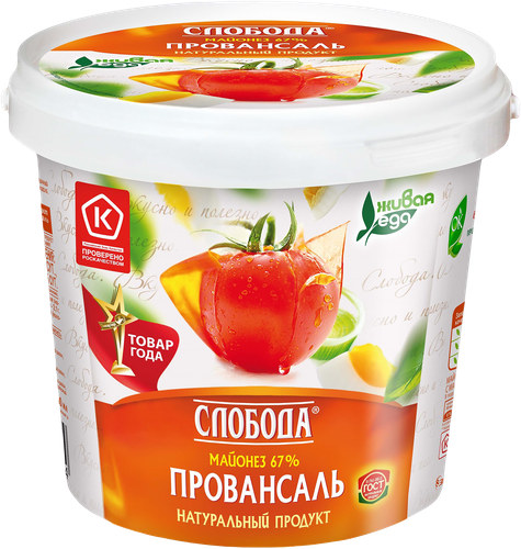 

Майонез Слобода Провансаль 67%, 900 мл