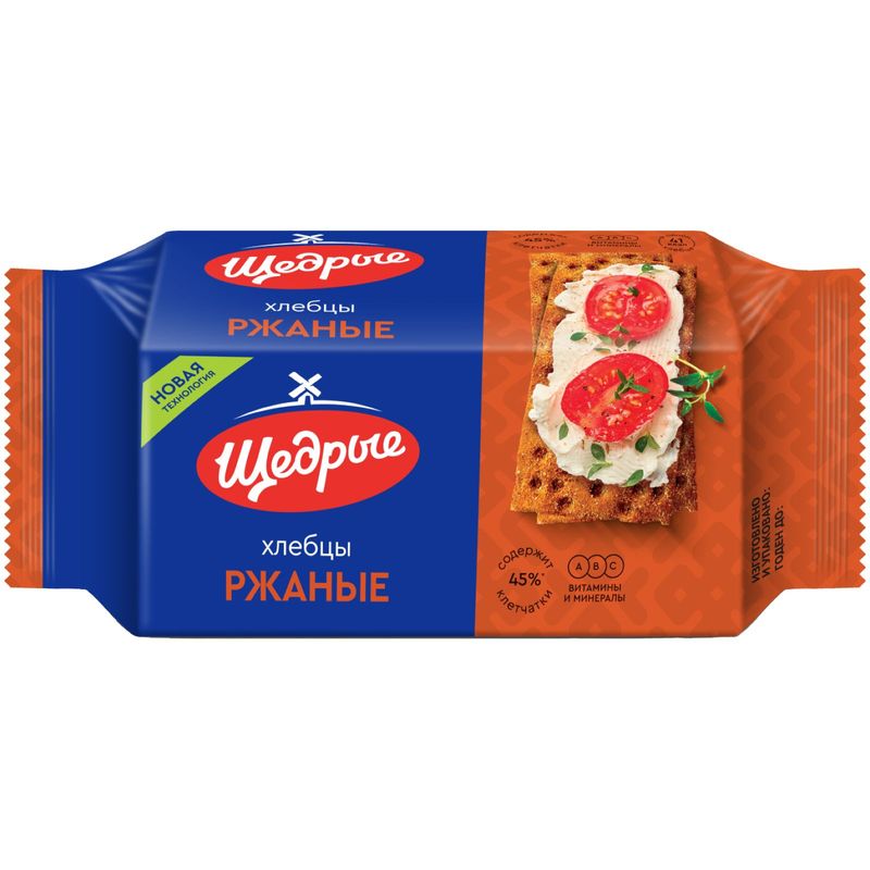 

Хлебцы Щедрые ржаные 100 г