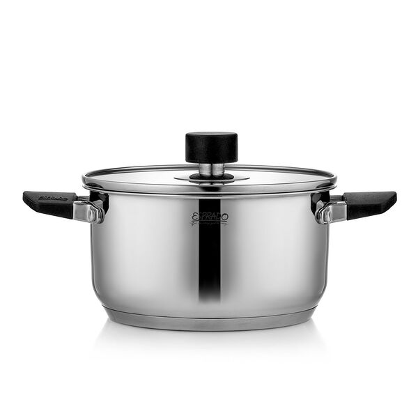 Кастрюля с крышкой Esprado El Rey, 2.4 л, 18 см, нерж. сталь