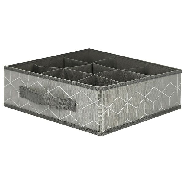 Органайзер для хранения Домовой Ромбы, 9 секций, 30х30х10 см, нетканый материал