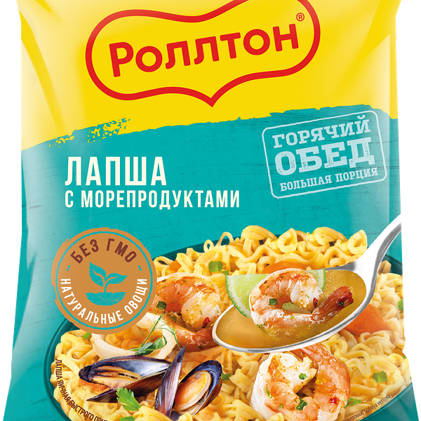 Лапша быстрого приготовления Роллтон с морепродуктами, 85 г