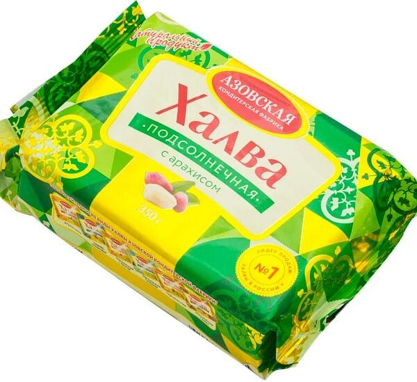 Халва подсолнечная Азовская кондитерская фабрика с арахисом