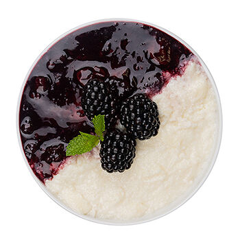 Каша Гурьевская с вишней и ежевикой