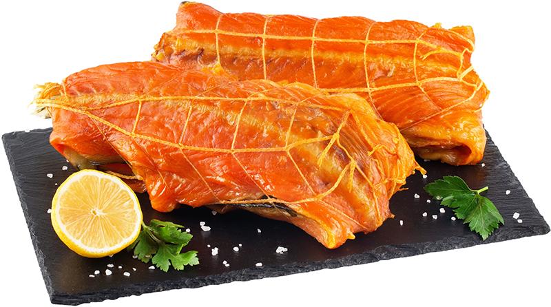 

Хребты Океан лосося горячего копчения перевязанные вес