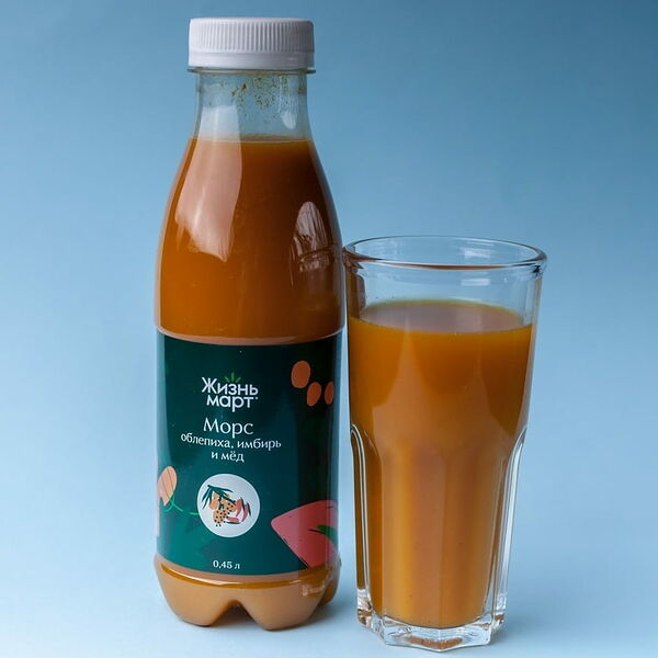 Морс облепиха-имбирь-мед