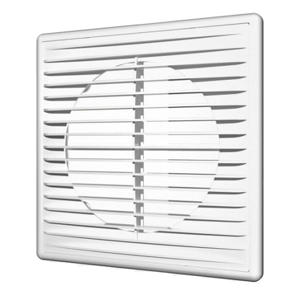 Решетка вентиляционная приточно-вытяжная, 150х150 мм, пластик