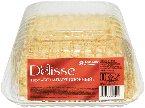 Торт слоеный Delisse Бонапарт 400 г