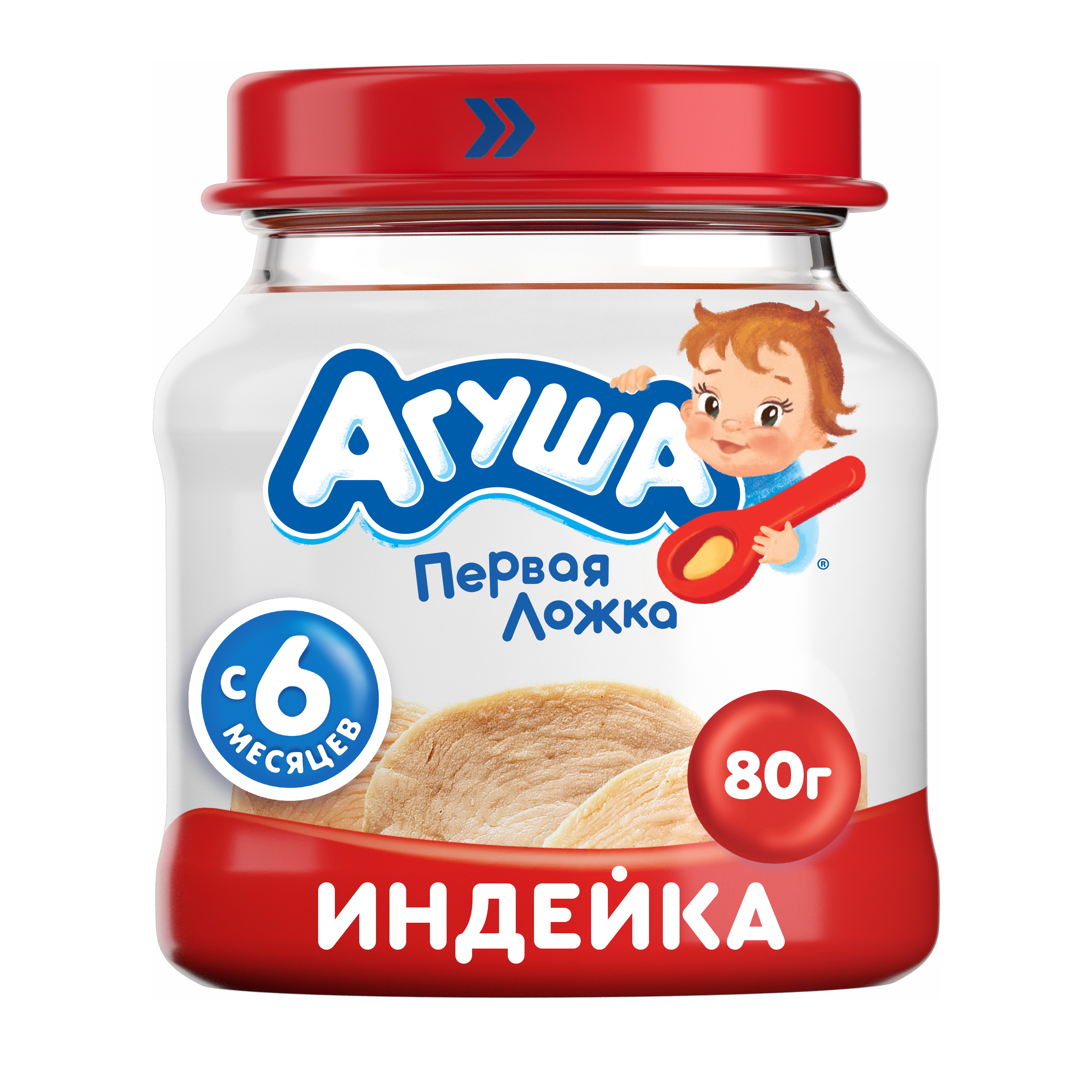 

Пюре мясное Агуша Индейка, 80г, с 6 месяцев