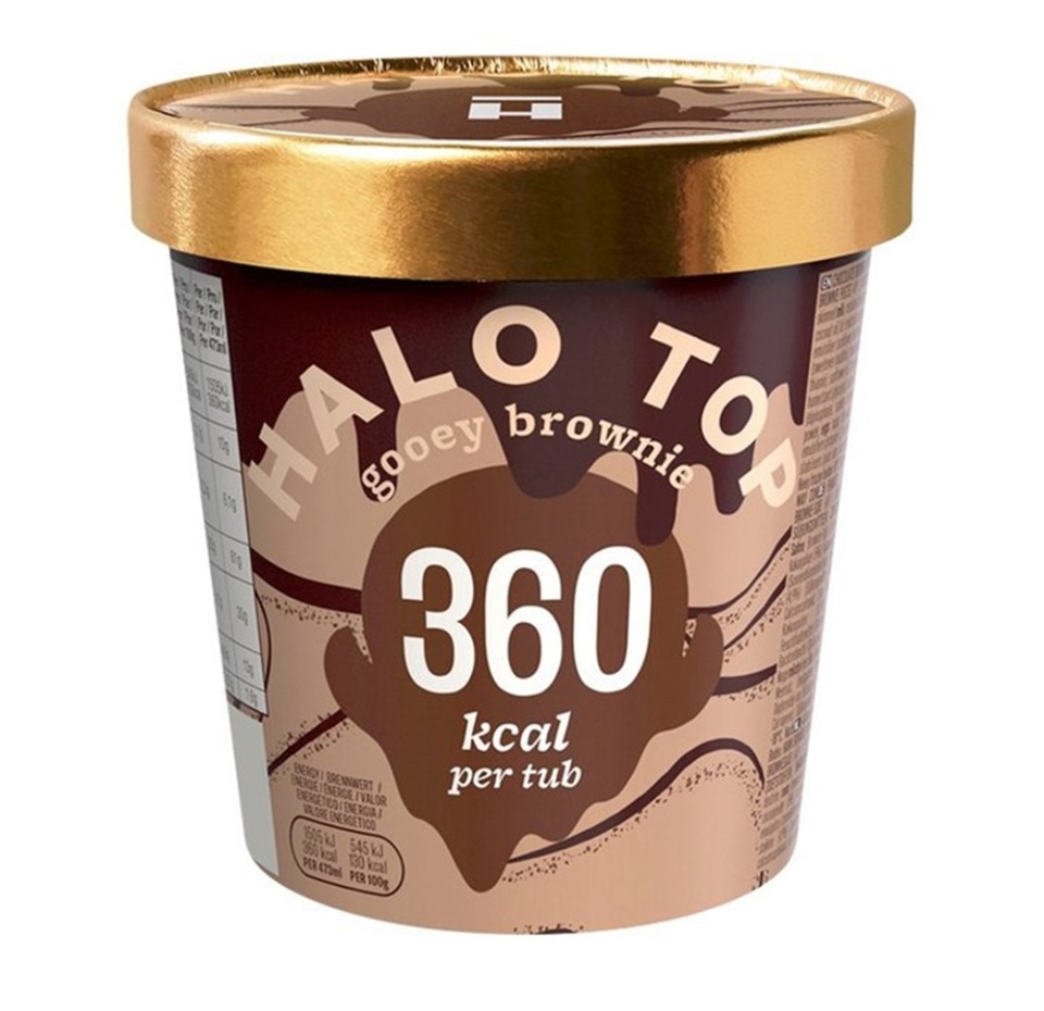 

Мороженое молочное Halo Top Шоколадный брауни с кусочками шоколадного брауни 280 г, Словения