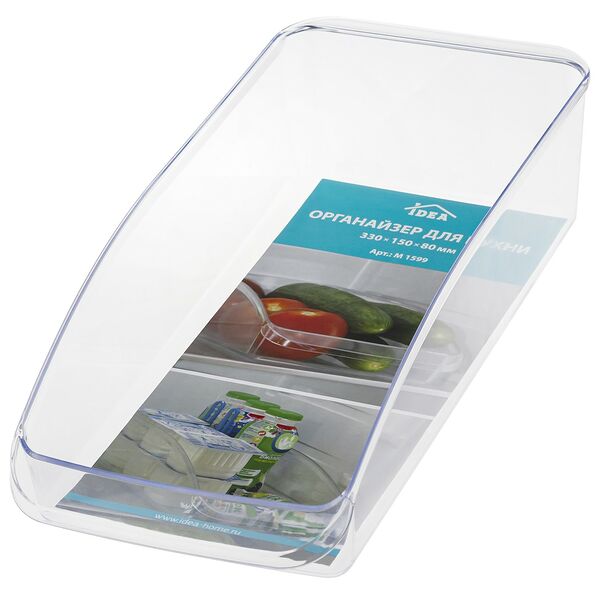 Органайзер для кухни IDEA 33х15х8см, прозрачный, размер М Арт. 1599