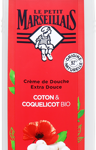 Гель для душа LE PETIT MARSEILLAIS Хлопок и мак био, 400мл