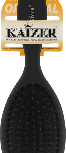 Расческа массажная KAIZER с пластиковыми зубьями, цвета в ассортименте