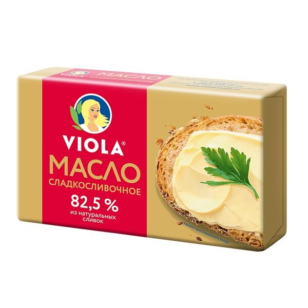 Масло Viola сладко-сливочное 82.5% 150 г