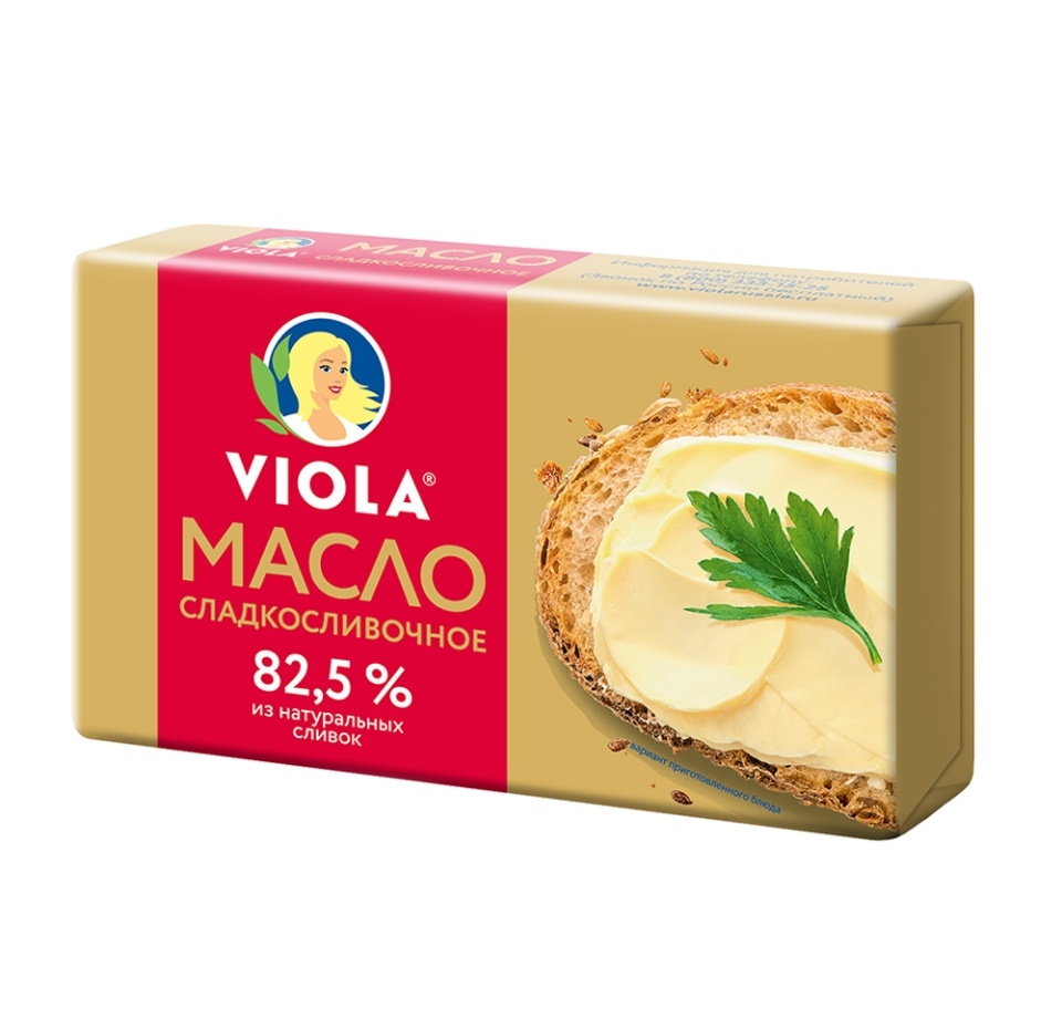 

Масло Viola сладко-сливочное 82.5% 150 г