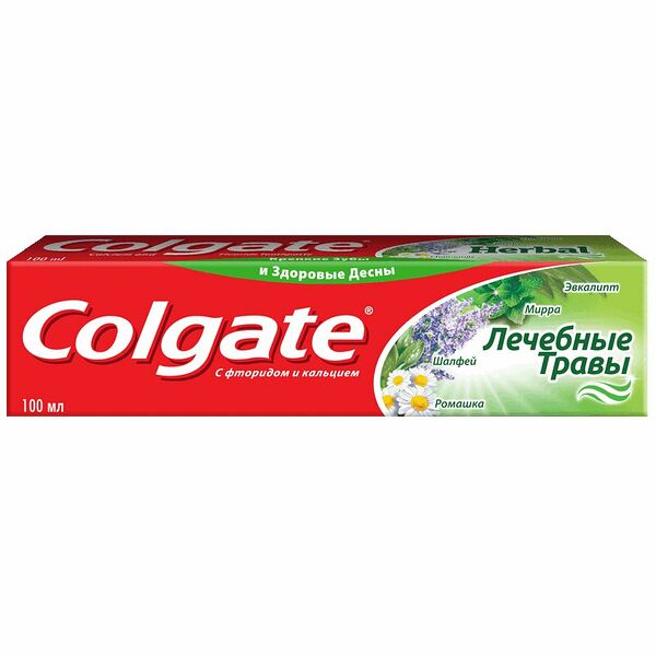 Паста зубная Colgate 100 мл Лечебные травы с фторидом и кальцием