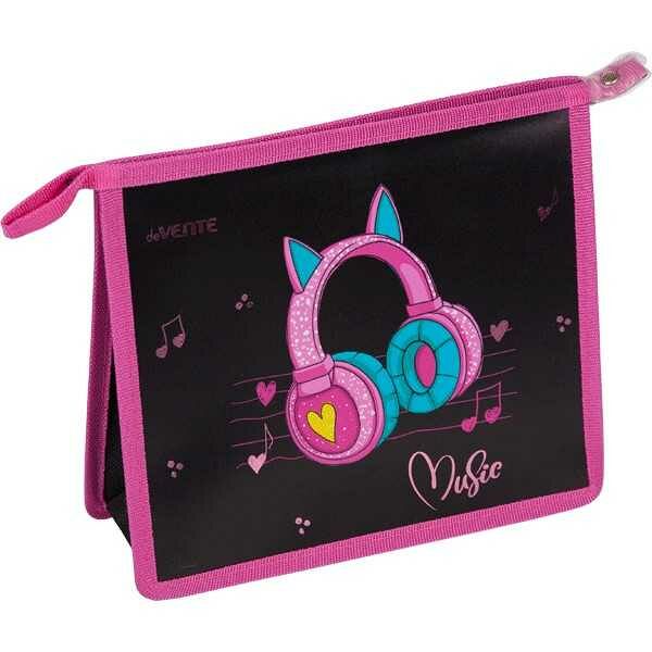 Папка д/тетр. А5 на молнии, картон/пластик, фольга deVENTE 