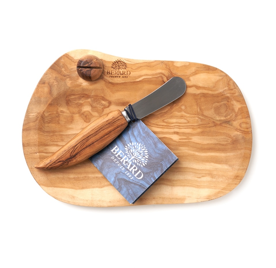 

Набор Berard 2 предмета: масленка 14.5 х 18.5 см из оливкового дерева, нож