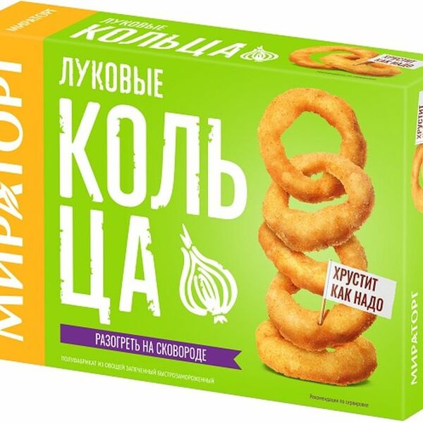 Кольца луковые Мираторг замороженные, 250г