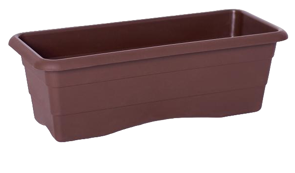Ящик балконный для цветов шоколад, 40 см
