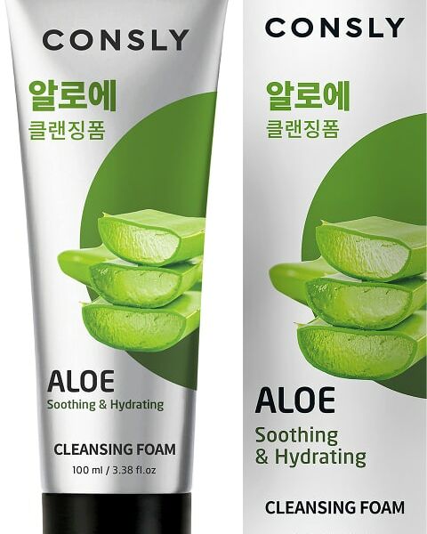 Пенка для умывания Consly успокаивающая c экстрактом алоэ вера 100мл
