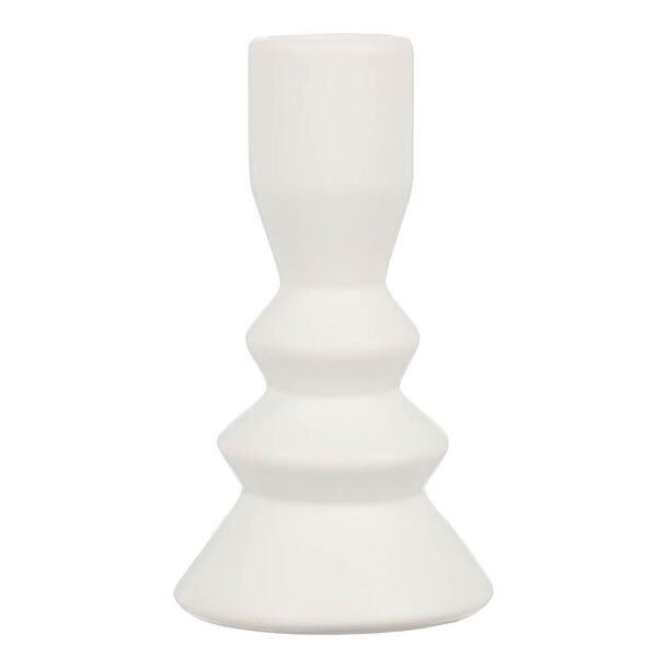 Подсвечник, 5,8х5,8х10,5см, керамика, цвет белый, арт.18